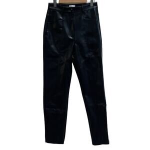 Wilfred Aritzia Black Rebel Vegan Leather Pants Size 0